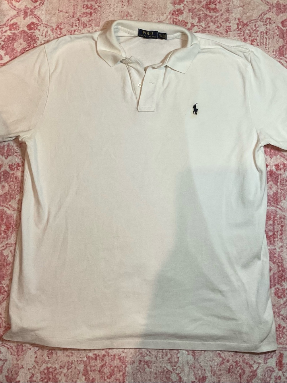 Polo by Ralph Lauren White Polo with Navy Pony Logo